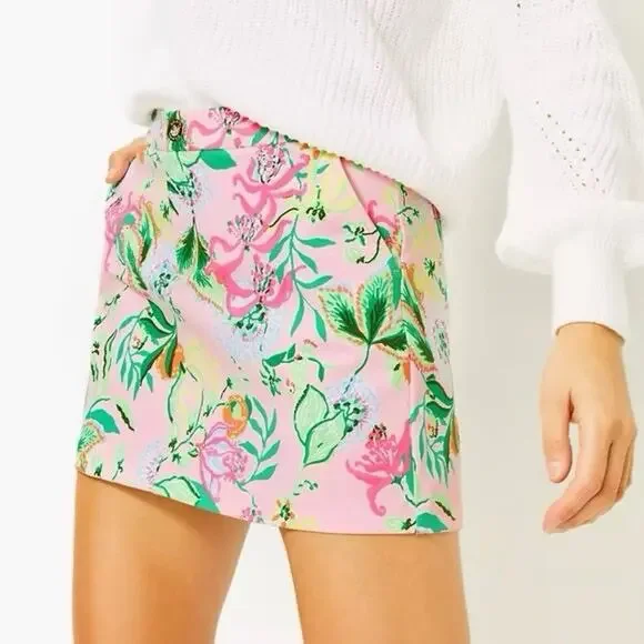Lilly Pulitzer Colette Knit Skort - Multi Via Amore Spritzer - Medium